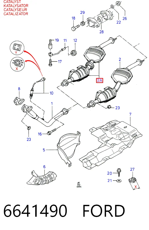  Catalizador Ford Sierra 2