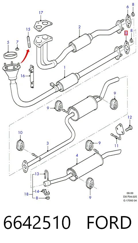 Comprar CRC9328EVA Land Rover Junta de escape
