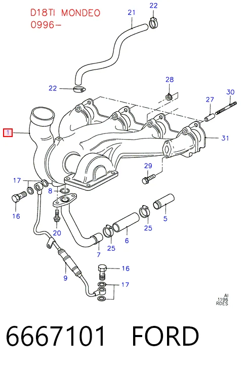 Comprar Turbocompresor Ford Sierra  GBG, GB4 a bajo precio