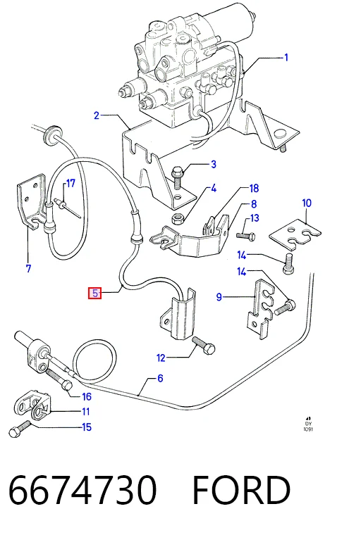  Sensor ABS Ford Transit 4