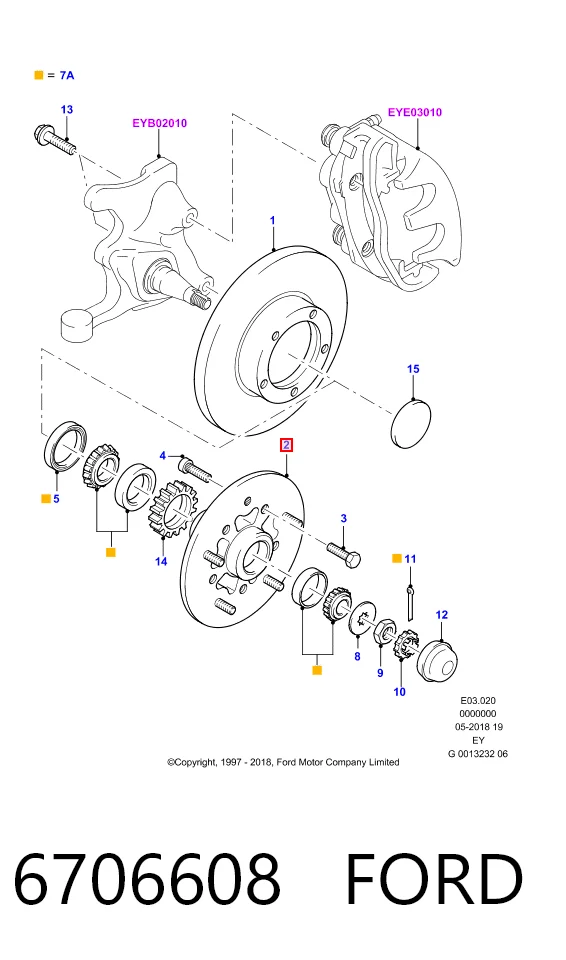 Comprar Buje de rueda delantero Ford Transit IV E