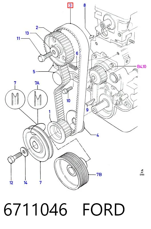 Comprar Correa distribución Ford Escort III GAA, AWA, ABFT, AVA