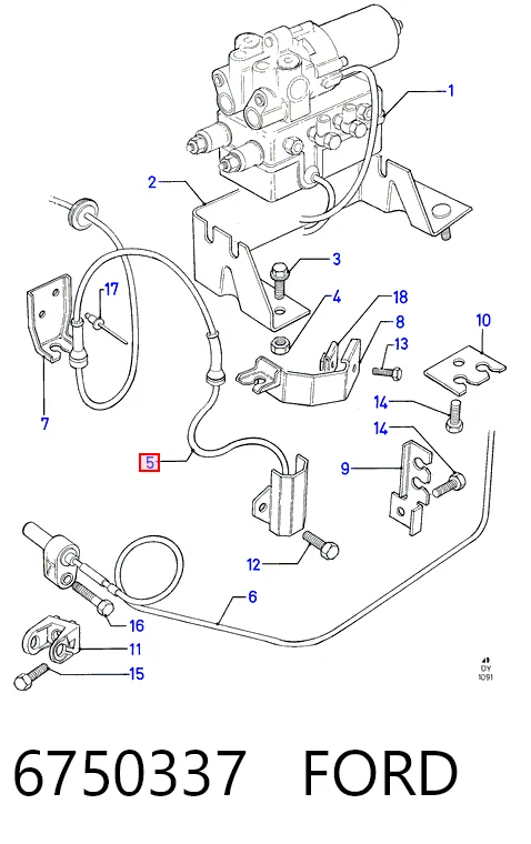Sensor de freno, delantero Ford Transit (E)