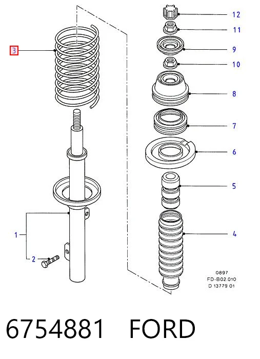 Comprar Muelles delantero Mondeo I GBP