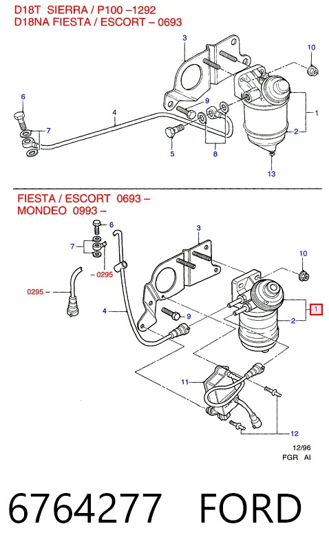 Filtro de combustible 26560017 Hanomag