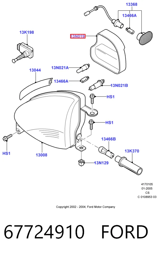 Faro Ford Ka hatchback (RBT) (1996 - 2008) precio, desde 37,75 EUR