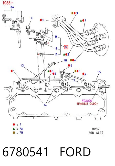  Inyector Ford Transit 4