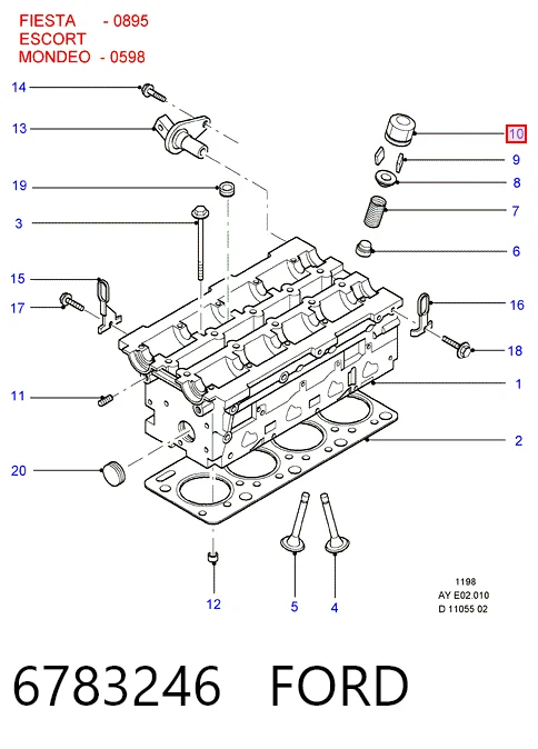 Taqués Escort V hatchback (1990-1992) original desde 10,63 €