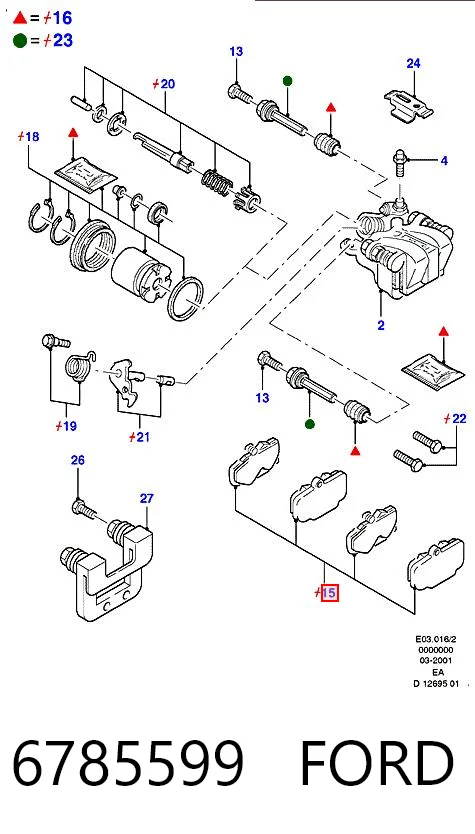 Pastillas de freno traseras para Ford Sierra BNC
