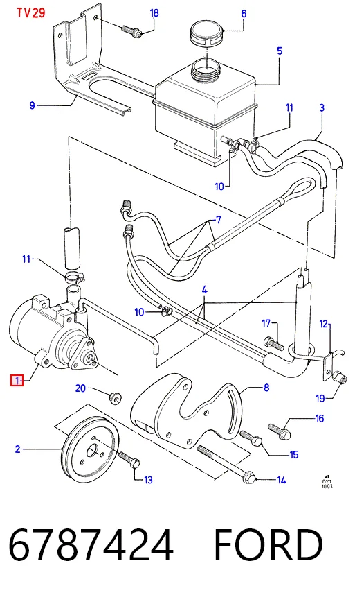  Bomba de dirección Ford Transit 4