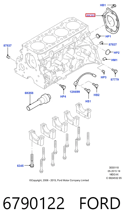 Anillo retén cigüeñal para Ford Fiesta Mk3 GFJ