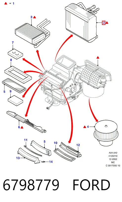 Evaporador de aire acondicionado Ford Mondeo I desde 98,19 €