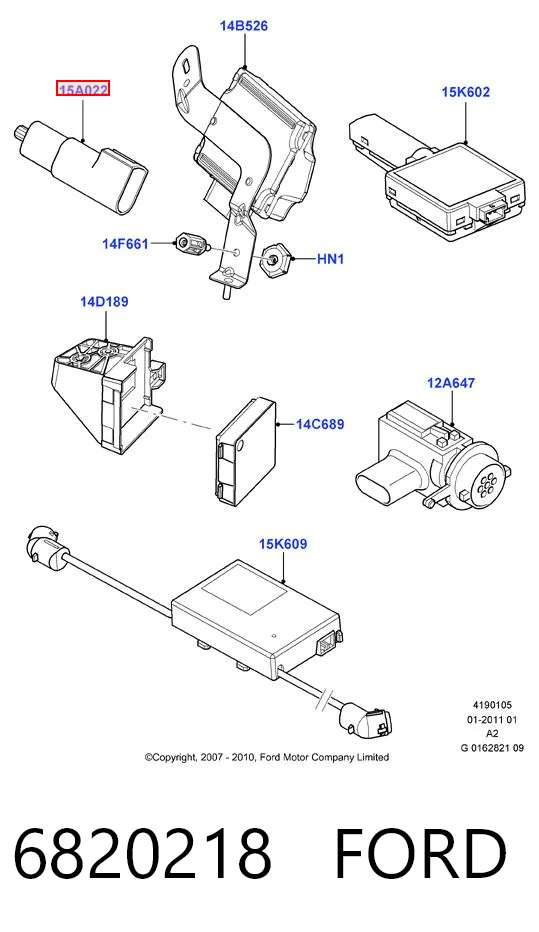 6820218 Ford Sensor de temperatura ambiente