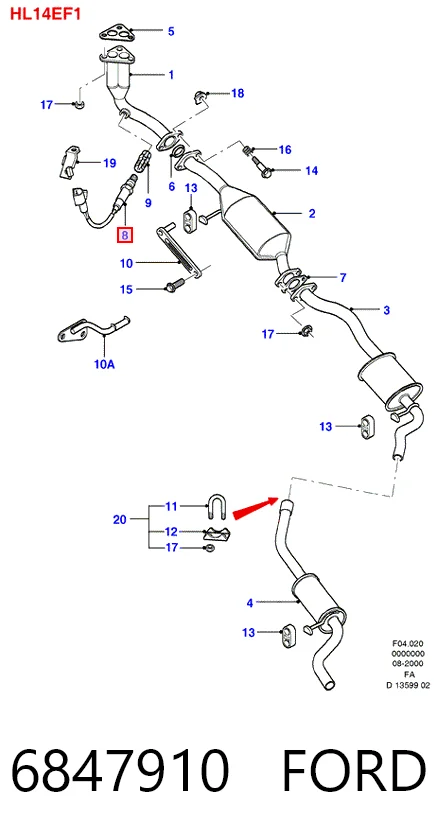 Sensor de oxígeno Fiat Tempra  (159)