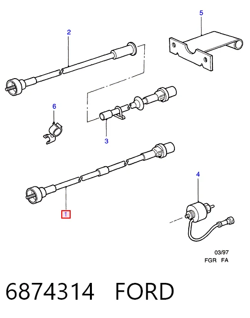Comprar Cable velocímetro Ford Escort VI GAL