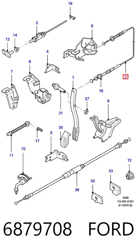 Comprar Cable del acelerador Ford Escort VI GAL a bajo precio