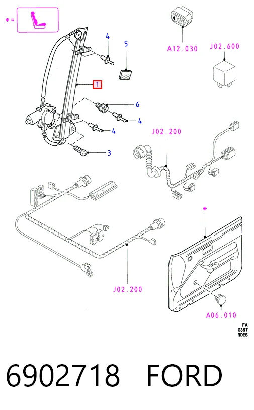 Elevalunas para Ford Escort CLASSIC TOURING ANL