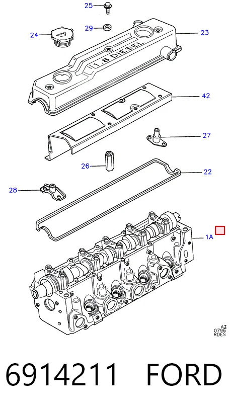 Culata de motor Ford Mondeo I