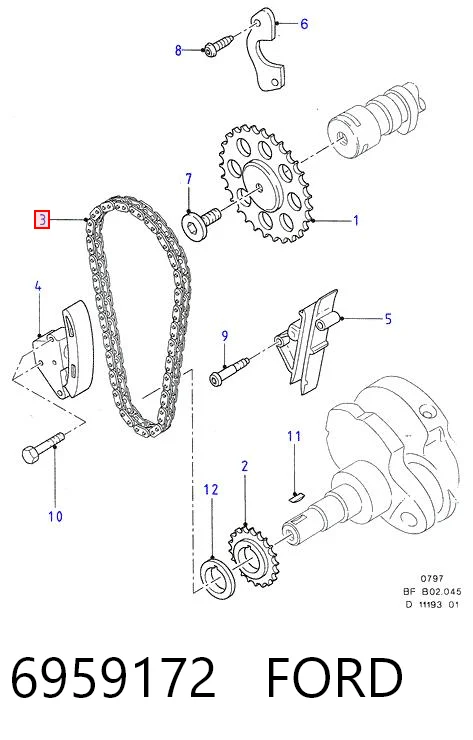 Comprar Cadena de distribución Ford Transit IV E