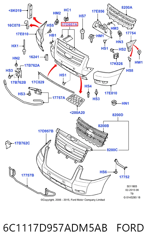 6C1117D957ADM5AB Ford