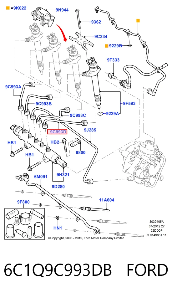 6C1Q9C993DB Ford