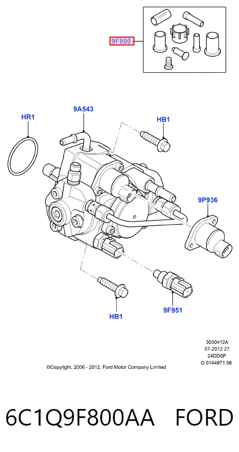 6C1Q9F800AA Ford