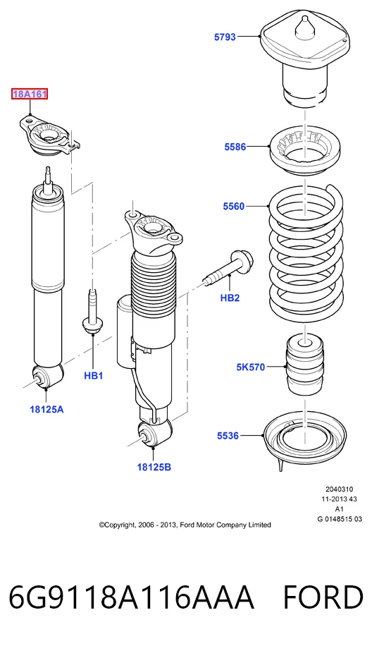 6G9118A116AAA Ford