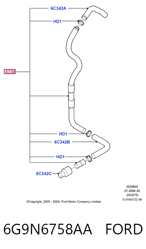 6G9N6758AA Ford
