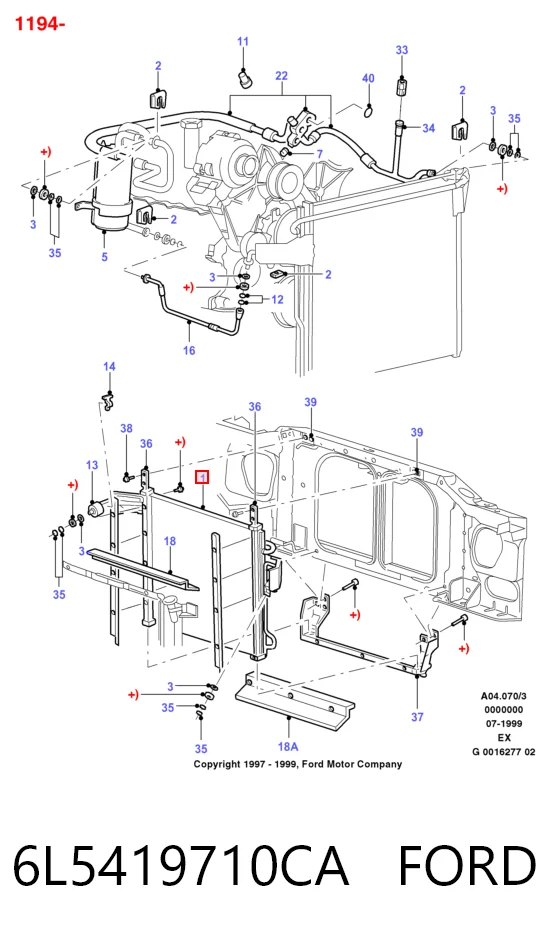 Radiador de aire acondicionado para Ford Explorer  