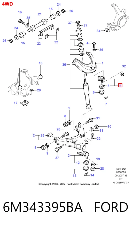 6M343395BA Ford