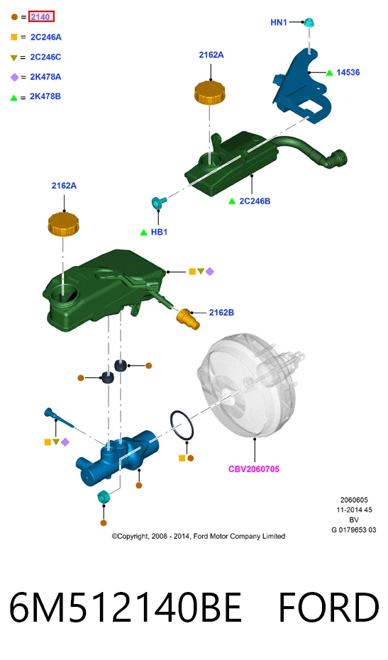 Comprar Cilindro maestro de frenos Ford C-Max Grand CB7