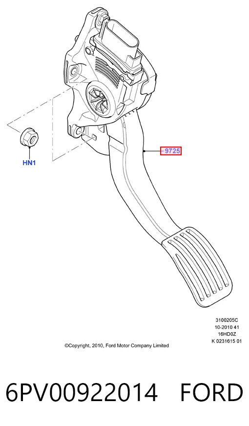 Comprar Pedal del acelerador Ford Mondeo IV CA2