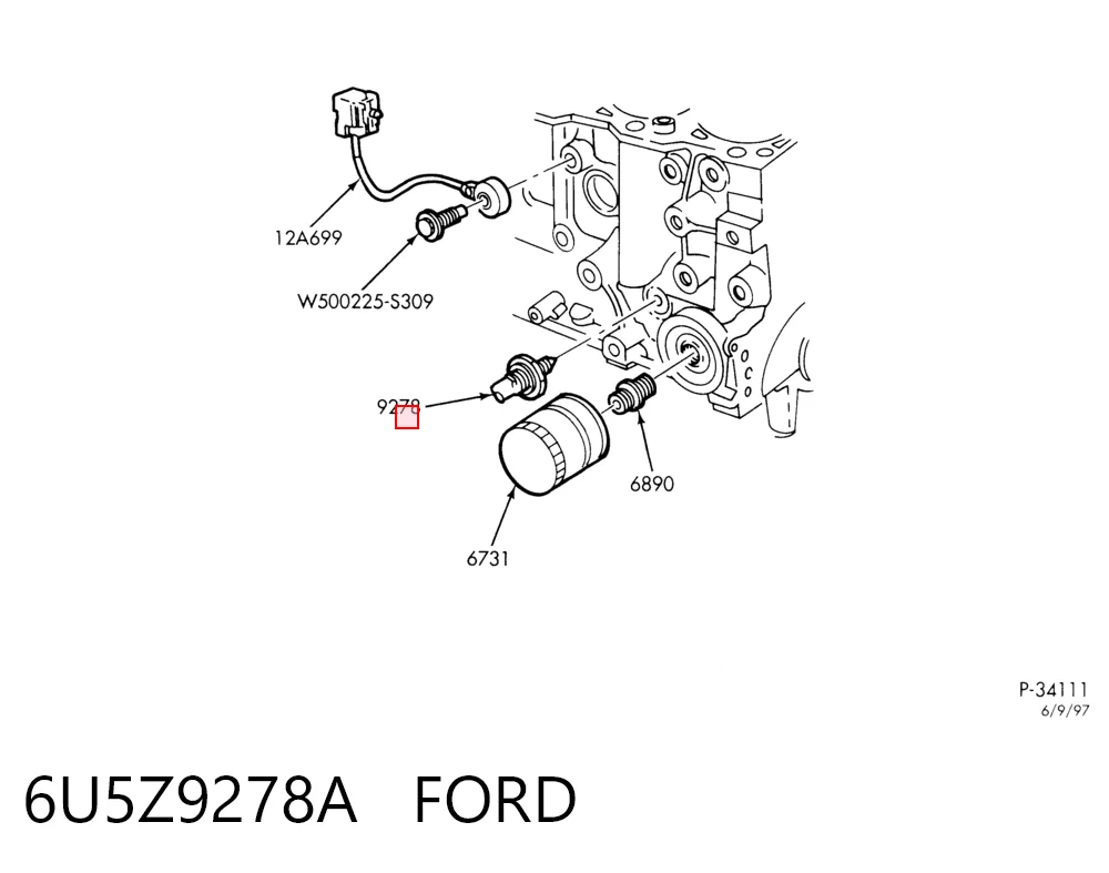 Sensor de aceite Ford Escape 