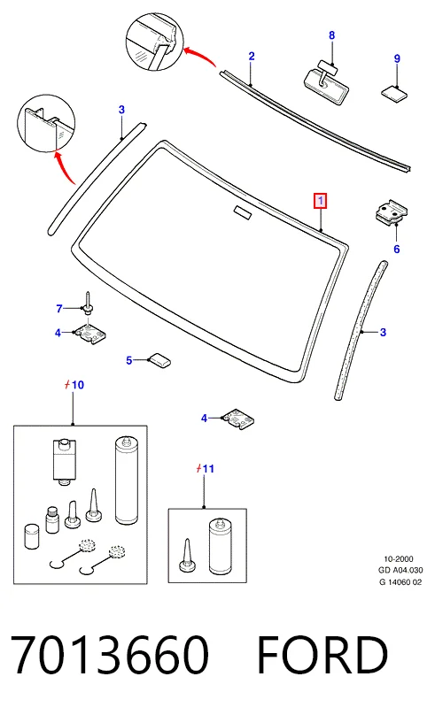 Parabrisas para Ford Mondeo GBP