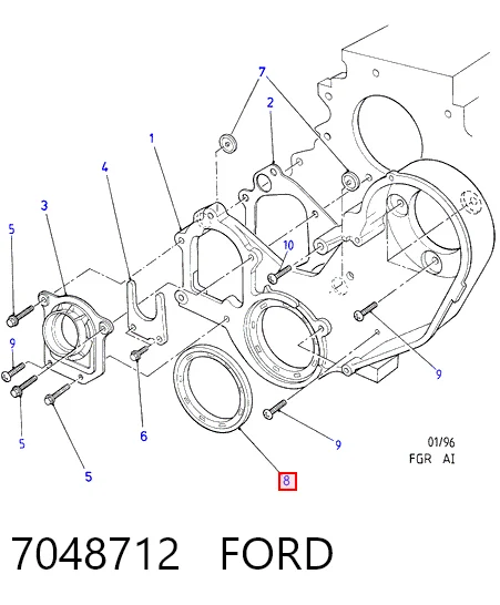 Comprar P7628501 Glaser Retén de cigüeñal frontal