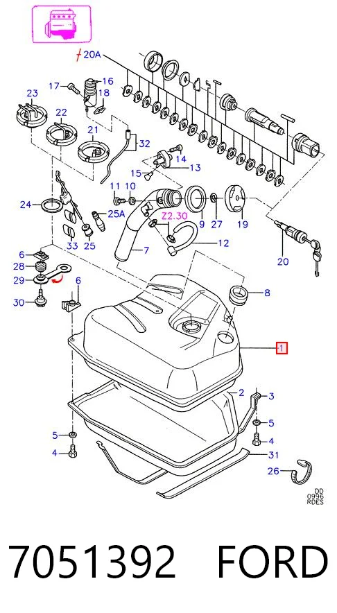 Comprar Depósito de gasolina Ford Sierra II GBG, GB4
