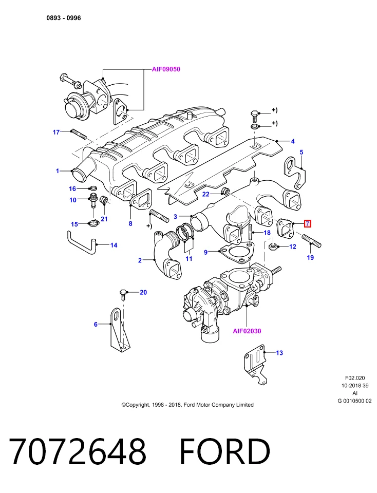 Junta colector joint para Alfa Romeo 33  905