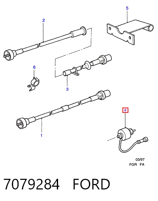 Sensor de velocidad Ford Escort 7