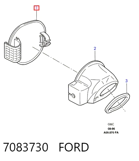 Tapa exterior de tanque combustible Ford Escort VII (1995-1999)