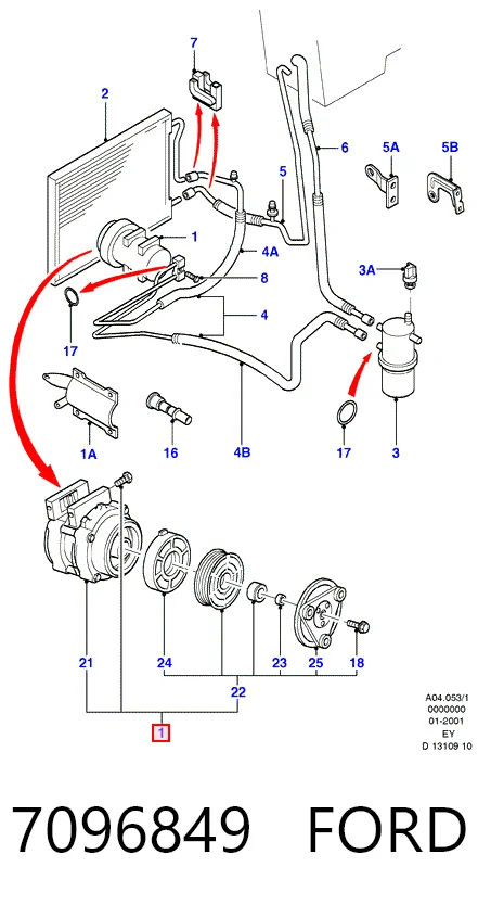 Compresor de ac Transit  furgoneta (1994-2000) original desde 119,06 €