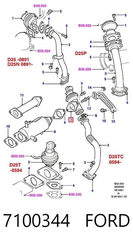 Válvula de regulación de gases Ford Transit IV furgoneta (E) (1994 - 2000) precio, desde 95,19 EUR