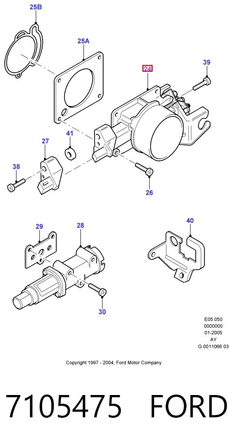 Mariposa de admisión para Ford Fiesta Mk3 GFJ
