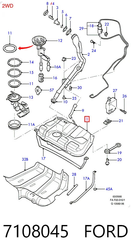 Comprar Depósito de combustible Escort VII GAL, ANL