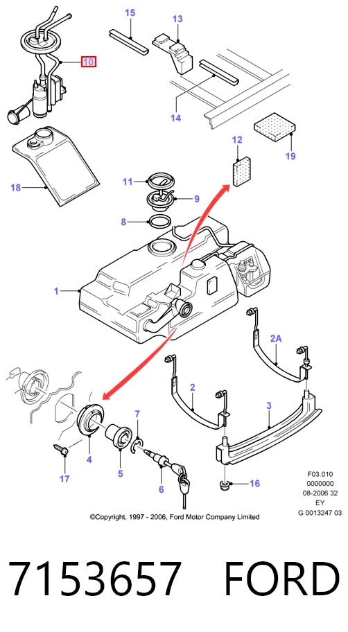  Unidad de alimentación de combustible Ford Transit 4