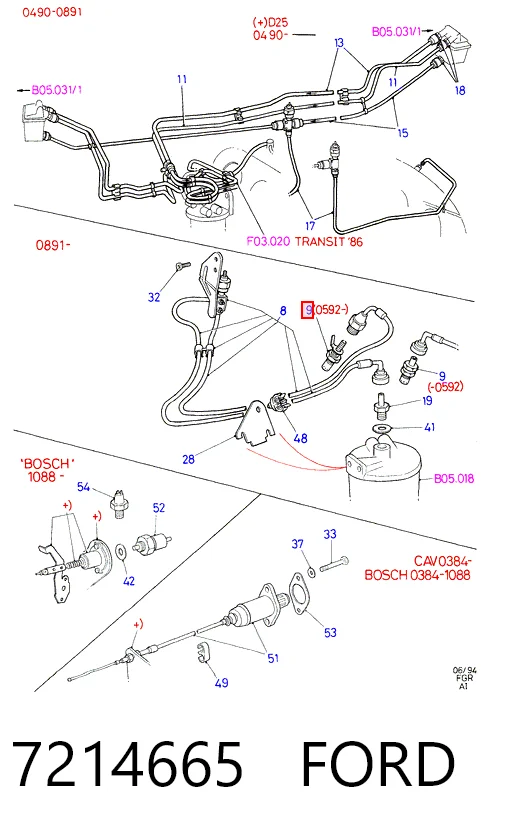 Bujías de calentamiento para Ford Transit IV E