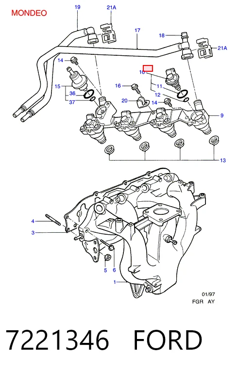 Comprar Cuerpo de mariposa Ford Fiesta Mk3 GFJ
