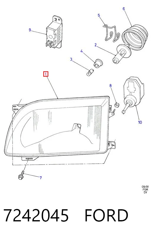 Comprar Faro derecho Ford Transit IV E