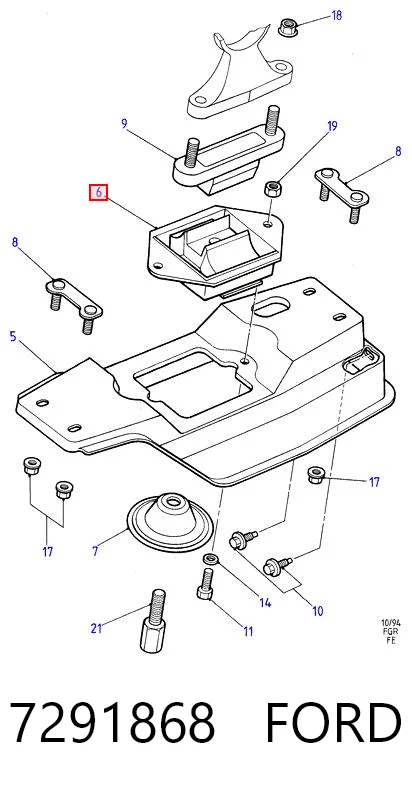 SC64 Polcar Soportes de motor delantero