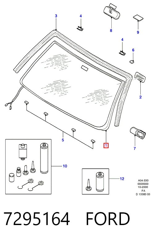Parabrisas delantero  para Ford Escort V GAL