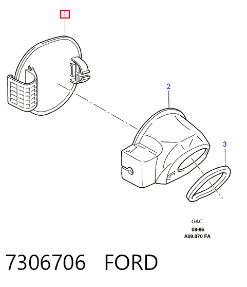 Tapa exterior de la gasolina para Ford Escort GAL, AFL